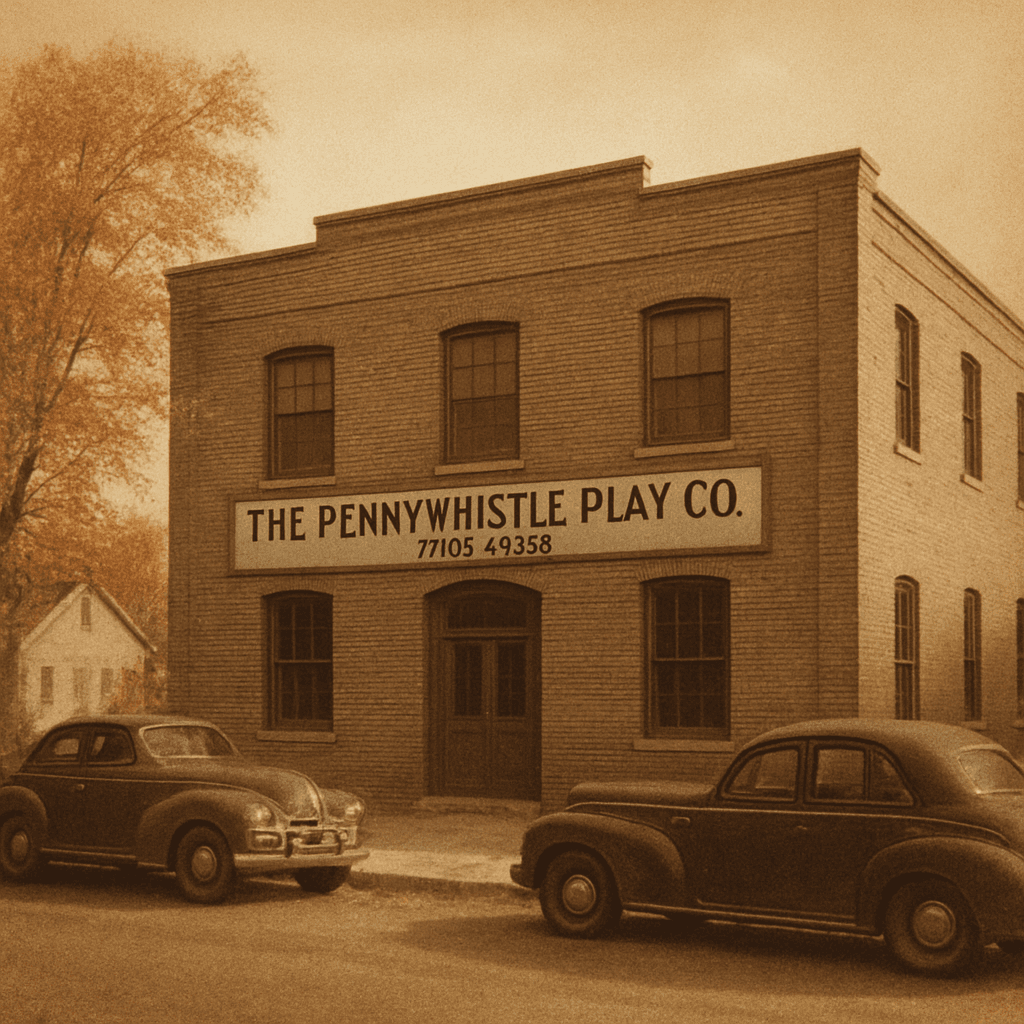 The Pennywhistle building, Millbrook, Ohio. Unchanged since 1952.